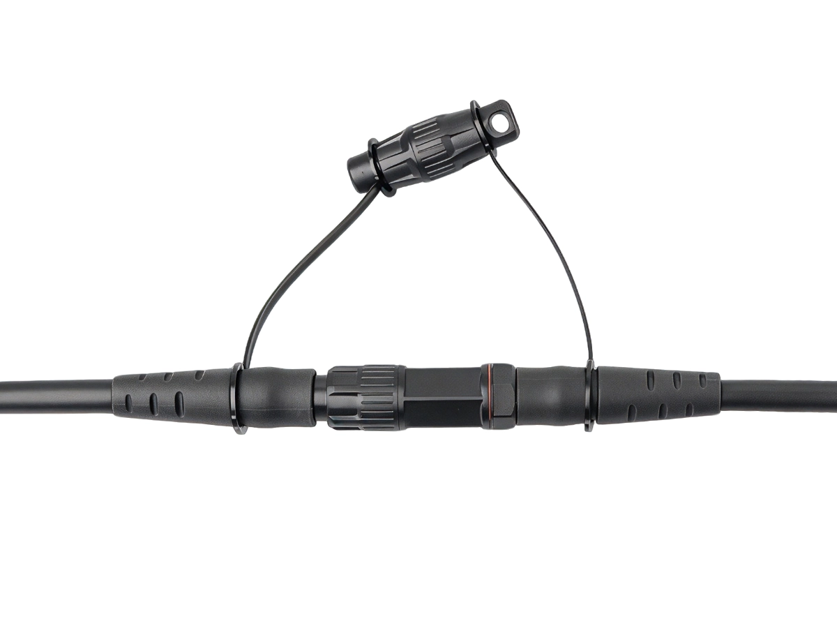DYS HM waterproof outdoor cable assembly with mated male plug and female receptacle