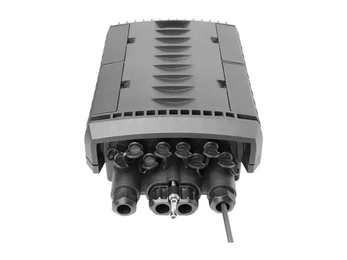 DYS FTTH-154 LWL-Anschlussbox im Gehäuse aus PP+GF mit abgedichteten Anschlüssen