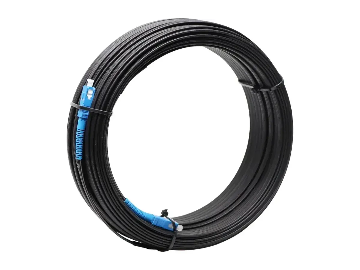 Ensamblaje preconectorizado de latiguillo de acometida FTTH DYS