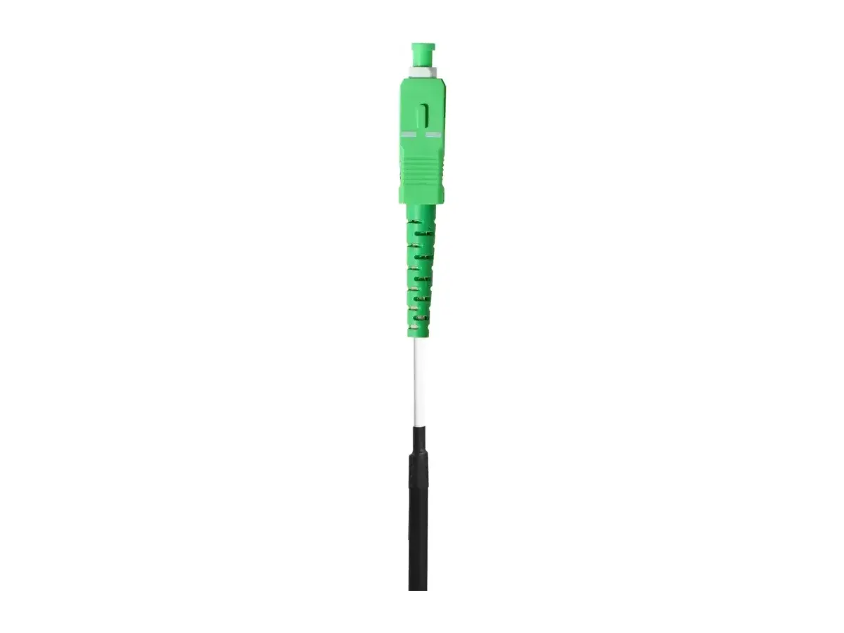 Cordão óptico redondo FTTH DYS SC/APC com revestimento branco