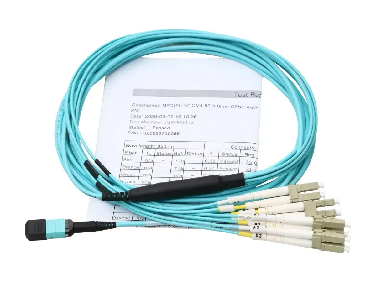DYS MPO-auf-LC 8F OM4 Multimode-Harness-Kabel