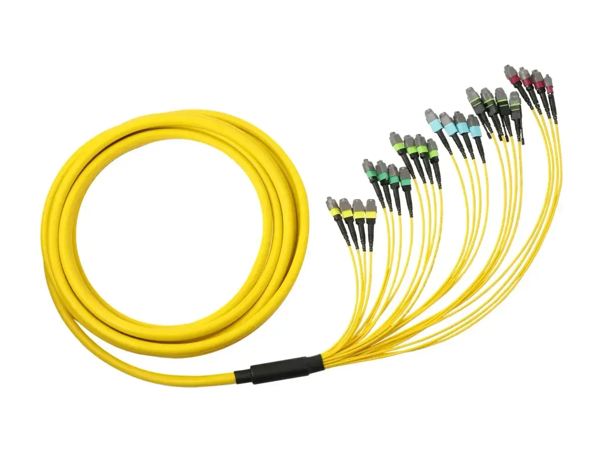 Cable troncal monomodo MPO/MTP de DYS para troncales de centros de datos de alta densidad
