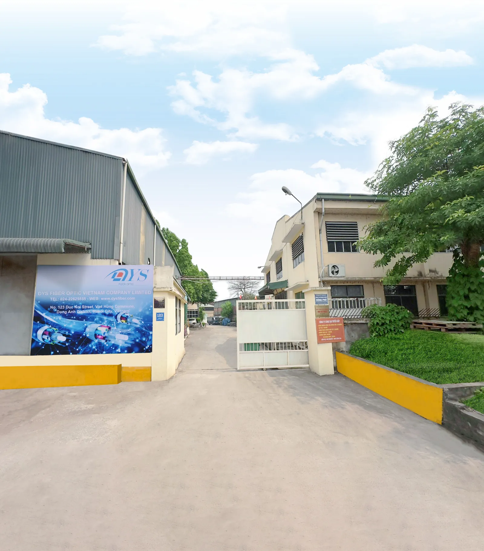 Vue aérienne de l'usine DYS du Vietnam à Hanoï